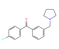 4'-fluoro-3-pyrrolidinomethyl benzophenone