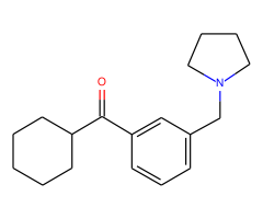 cyclohexyl 3-(pyrrolidinomethyl)phenyl ketone