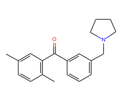 2,5-dimethyl-3'-pyrrolidinomethyl benzophenone