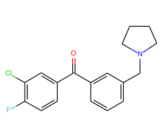 3-chloro-4-fluoro-3'-pyrrolidinomethyl benzophenone