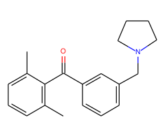 2,6-dimethyl-3'-pyrrolidinomethyl benzophenone