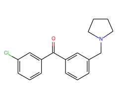 3-chloro-3'-pyrrolidinomethyl benzophenone