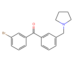 3-bromo-3'-pyrrolidinomethyl benzophenone