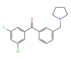 3-chloro-5-fluoro-3'-pyrrolidinomethyl benzophenone