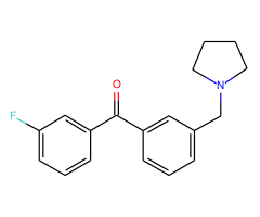 3-fluoro-3'-pyrrolidinomethyl benzophenone