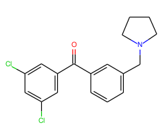 3,5-dichloro-3'-pyrrolidinomethyl benzophenone