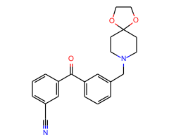 3-cyano-3'-[8-(1,4-dioxa-8-azaspiro[4.5]decyl)methyl]benzophenone