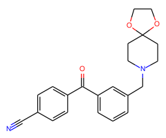 4'-cyano-3-[8-(1,4-dioxa-8-azaspiro[4.5]decyl)methyl]benzophenone