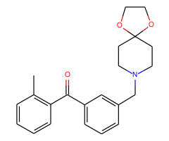 3'-[8-(1,4-dioxa-8-azaspiro[4.5]decyl)methyl]-2-methyl benzophenone