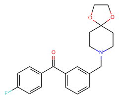 3-[8-(1,4-dioxa-8-azaspiro[4.5]decyl)methyl]-4'-fluorobenzophenone