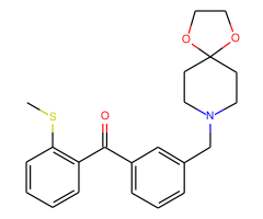 3'-[8-(1,4-dioxa-8-azaspiro[4.5]decyl)methyl]-2-thiomethyl benzophenone