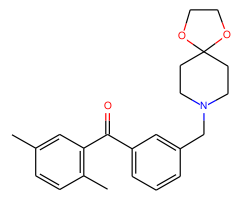 2,5-dimethyl-3'-[8-(1,4-dioxa-8-azaspiro[4.5]decyl)methyl]benzophenone