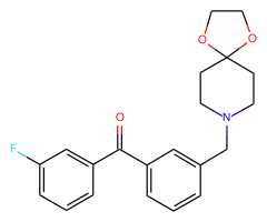 3-[8-(1,4-dioxa-8-azaspiro[4.5]decyl)methyl]-3'-fluorobenzophenone