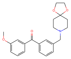 3-[8-(1,4-dioxa-8-azaspiro[4.5]decyl)methyl]-3'-methoxy benzophenone