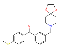 3-[8-(1,4-dioxa-8-azaspiro[4.5]decyl)methyl]-4'-thiomethyl benzophenone