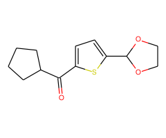 Cyclopentyl 5-(1,3-dioxolan-2-yl)-2-thienyl ketone