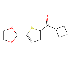 Cyclobutyl 5-(1,3-dioxolan-2-yl)-2-thienyl ketone