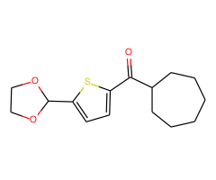 Cycloheptyl 5-(1,3-dioxolan-2-yl)-2-thienyl ketone