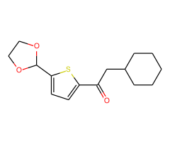 Cyclohexylmethyl 5-(1,3-dioxolan-2-yl)-2-thienyl ketone