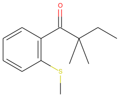 2,2-dimethyl-2'-thiomethylbutyrophenone