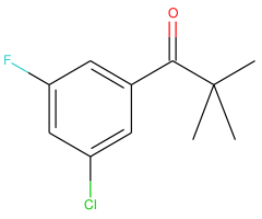 3'-chloro-2,2-dimethyl-5'-fluoropropiophenone