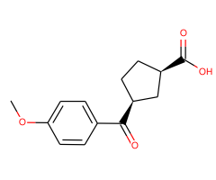 cis-3-(4-Methoxybenzoyl)cyclopentane-1-carboxylic acid