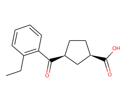 cis-3-(2-ethylbenzoyl)cyclopentane-1-carboxylic acid