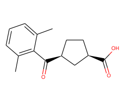 cis-3-(2,6-dimethylbenzoyl)cyclopentane-1-carboxylic acid