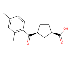 cis-3-(2,4-dimethylbenzoyl)cyclopentane-1-carboxylic acid