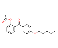 2-Acetoxy-4'-pentyloxybenzophenone