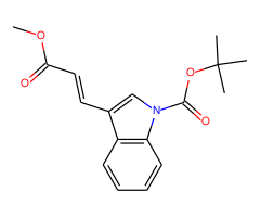 tert-Butyl 3-(3-methoxy-3-oxopropen-1-yl)indole-1-carboxylate