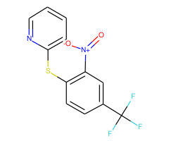 2-Nitro-1-(2-pyridylthio)-4-(trifluoromethyl)benzene