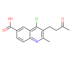 4-Chloro-2-methyl-3-(3-oxo-butyl)-quinoline-6-carboxylic acid