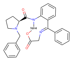 (S)-(O-(N-Benzylprolyl)amino)(phenyl) methyleneiminoacetate(2)-N,N',N''-Nickel(II)