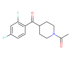 4-(2',4'-Difluorobenzoyl)-1-acetylpiperidine