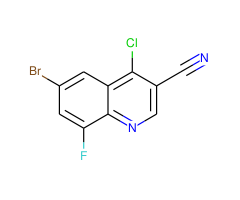 6-Bromo-4-chloro-8-fluoro-quinoline-3-carbonitrile