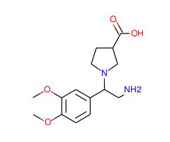 1-[2-Amino-1-(3,4-dimethoxy-phenyl)-ethyl]-pyrrolidine-3-carboxylic acid hydrochloride