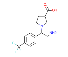 1-[2-Amino-1-(4-trifluoromethyl-phenyl)-ethyl]-pyrrolidine-3-carboxylic acid