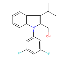 1-(3',5'-Difluorophenyl)-2-hydroxymethyl-3-isopropylindole