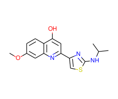 2-(2-Isopropylamino-thiazol-4-yl)-7-methoxy-quinolin-4-ol