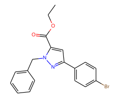 Ethyl 1-benzyl-3-(4-bromophenyl)-1H-pyrazole-5-carboxylate