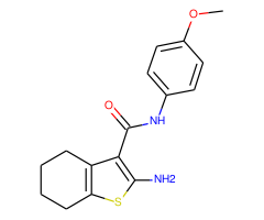 2-Amino-4,5,6,7-tetrahydro-benzo[ b ]thiophene-3-carboxylic acid (4-methoxy-phenyl)-amide