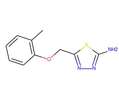 5- o -Tolyloxymethyl-[1,3,4]thiadiazol-2-ylamine