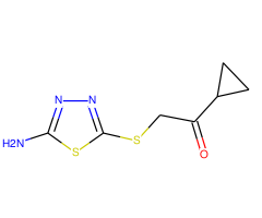 2-(5-Amino-[1,3,4]thiadiazol-2-ylsulfanyl)-1-cyclopropyl-ethanone