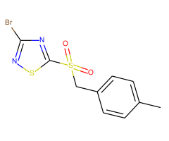 3-Bromo-5-(4-methylbenzylsulfonyl)-1,2,4-thiadiazole