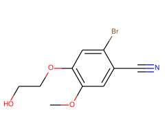 2-Bromo-4-(2-hydroxy-ethoxy)-5-methoxy-benzonitrile