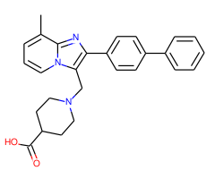 1-(2-Biphenyl-4-yl-8-methyl-imidazo[1,2-a]pyridin-3-ylmethyl)-piperidine-4-carboxylic acid