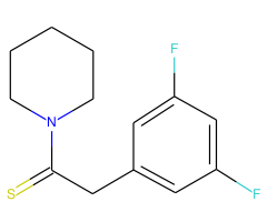 3',5'-Difluorobenzene acetyl piperidone thioamide