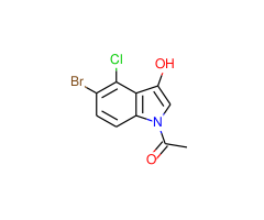 1-(5-Bromo-4-chloro-3-hydroxy-1H-indol-1-yl)ethanone