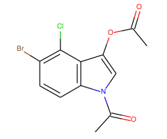 1-Acetyl-5-bromo-4-chloro-1H-indol-3-yl acetate